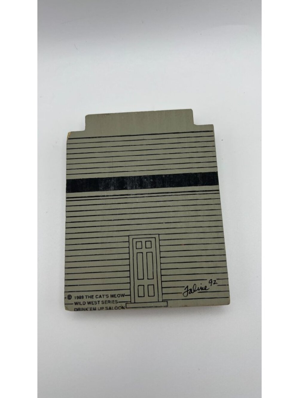 Set Of 3 Cats Meow Wooden Collectibles: Lincoln School Zangs Beer Lowells Boat S - Picture 8 of 9